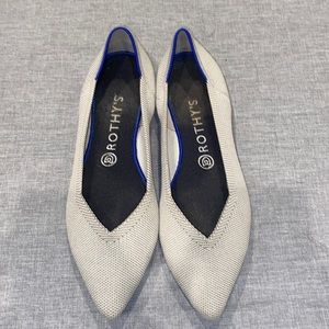 Rothy's Women's Slip On Pointed Toe Flats Gray Size 9..5